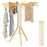 Dr.DJ Tripod Drying Rack with 12 Wood Arms