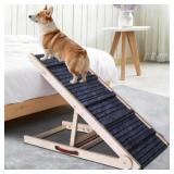 ZJSF Foldable Dog Ramp: Bed Stairs, 6 Heights