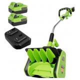 40V Cordless Snow Shovel with Battery Pack