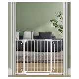 Baby Gate No Drilling 29"-40" White