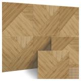BUBOS 6 Pack Acoustic Wall Panels, Wood Print