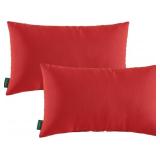 Waterproof Outdoor Lumbar Pillows (2) Count