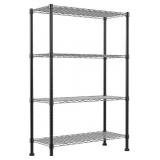 REGILLER 4-Wire Shelf, Adjustable, Black 54"H