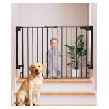 Cumbor 29.2 43" Baby Gate for Stairs, Black