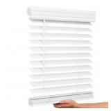 2 Ct Lotus & Windoware Cordless Faux Wood Blind
