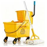 33 Qt Commercial Mop Bucket with Wringer