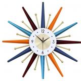 Large Wall Clock 22" Starburst Clock