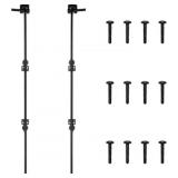 36-Inch Gate Drop Rod, Steel Black, 2 Pack