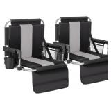 ALPHA CAMP Stadium Seats for Bleachers (2PC)
