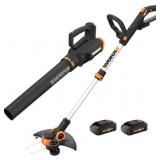 WORX 20V 12" Trimmer & 360 CFM Blower WG928
