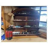 Wood Classic Car Display w/ 13 Die Cast Cars