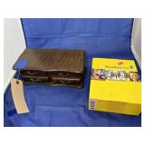 Wooden Jewelry Box w/Mirror - Rosetta Stone