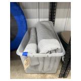 Outdoor Rug? In Plastic Tote