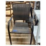 Wicker/Metal Patio Chair