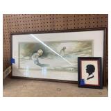 Framed Marjorie Paxton Silhouette Art