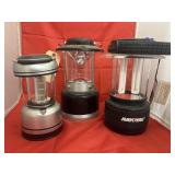 3 Pcs - Coleman Ray O Vac Battery Lanterns