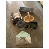 Wicker Basket - Metal Wall Mail Holder & More