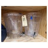 2 Pcs - Plastic Drink Dispensers