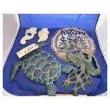 5 Pcs - Ocean Dï¿½cor & Moose Sign