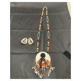 Bag of Native American Beaded Necklace