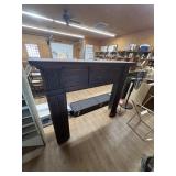 Wood Mantle 65"L x 15"W x 53"H