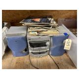 JVC Disc Changer/Cassette Player w/Speakers