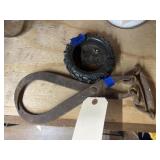 Blacksmith Tongs & Tractor Tire Ash Tray