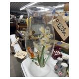 Painted Hurricane Lamp