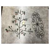 Metal Wall Dï¿½cor & Cherry Blossom Hanger