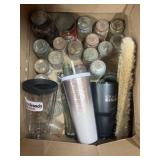 Assorted Small Glass Jars w/Lids - Tumblers