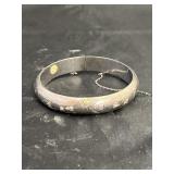 Sterling Silver Hinged Bangle Bracelet