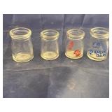 4 Pcs- Mini Milk Bottles