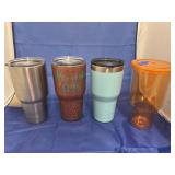 4 Pcs - Yeti Tumbler - Plastic Tumbler - Tumblers