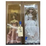 2 Dolls in Display Cases - Miss Diane 1995 21"