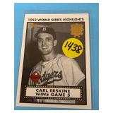 2001 Topps Carl Erskine 1952 World Series Highlits