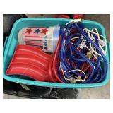 4th of July Dï¿½cor & Lights in Plastic Bin