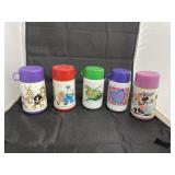 5 - Vintage Cartoon Themed Thermoses