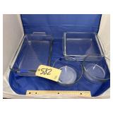Anchor Ovenware Baking Dish - 2 Bowls - Pyrex