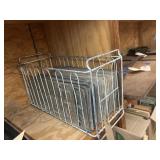 Metal Basket w/Assorted Vehicle License Plates