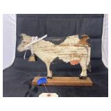 Wood Cow Dï¿½cor