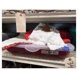 Christmas Ornament Storage Box & Tree Skirts