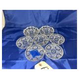 7 Pcs - Anchor Hocking Star of David Coasters