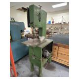 Vintage Industrial Vertical  Metal Band Saw