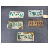 5 - Oklahoma License Plates