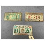 3 - Oklahoma License Plates