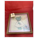 Framed Quilt Block 13"x13"