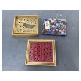 3 Pcs - Football Puzzle - Wooden Marble Games