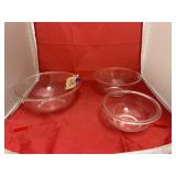 3 Pcs - Pyrex Nesting Bowls