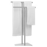 Free Standing Towel Rack for Bathroom - Brushed Ni