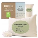 Coop Home Goods Adjustable Latex Pillow King, with